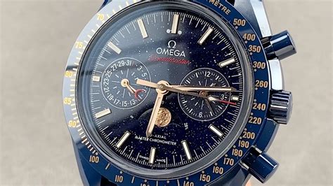 omega speedmaster moonwatch moonphase aventurine|Omega Speedmaster blue aventurine review.